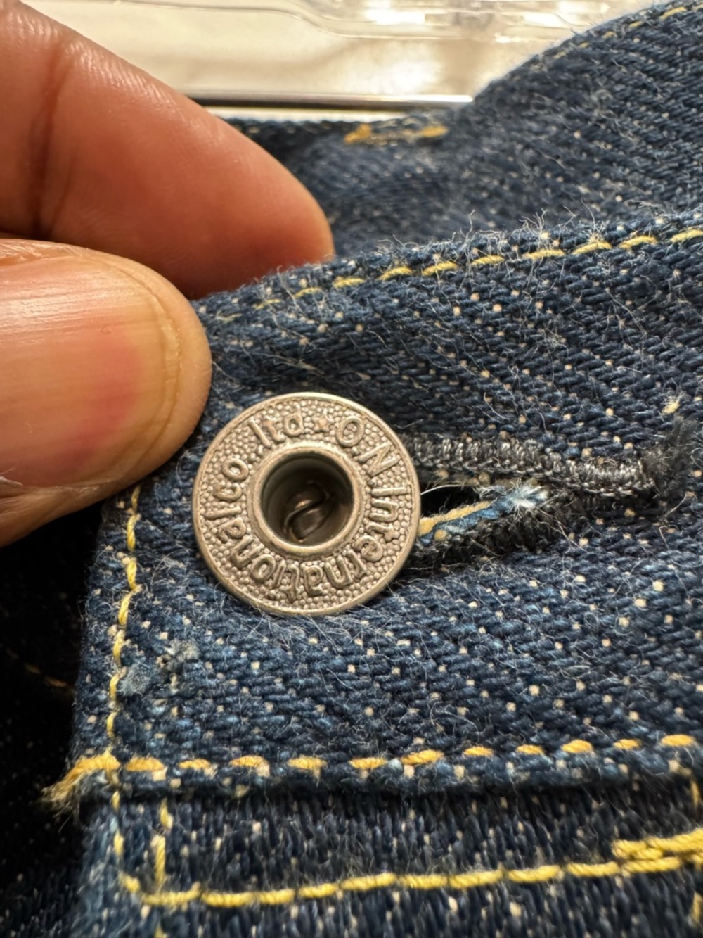 Oni Denim Jean 288 ZR-KAB Regular Straight  Selvedge Crashed Concrete Denim - Picture 4 of 13